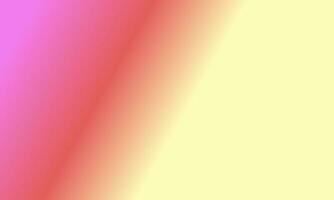 Design simple pastel yellow,red and pink gradient color illustration background photo