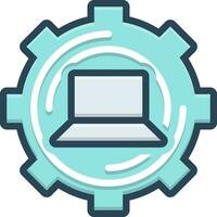 color icon for restore vector