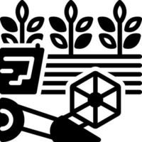 solid icon for ingathering vector