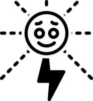 solid icon for energy vector