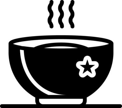 solid icon for hot vector
