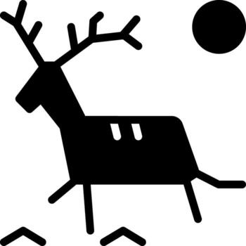 solid icon for neolithic vector