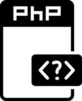 solid icon for php vector