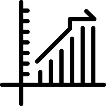 solid icon for chart vector