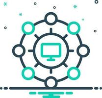 mix icon for connectivity vector