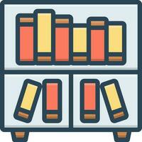 color icon for library vector