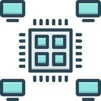 color icon for multiprocessing vector