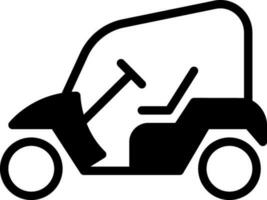 solid icon for cart vector