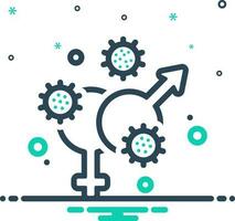 mix icon for transmitted vector