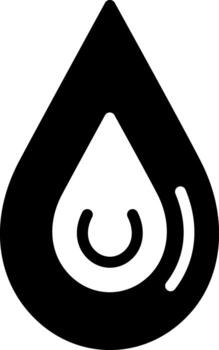 solid icon for drop vector