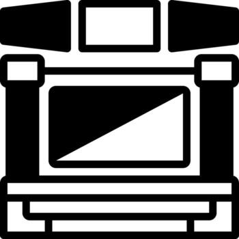 sólido icono para monitor vector