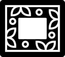 solid icon for frame vector