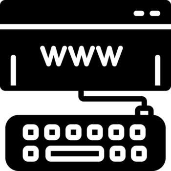 sólido icono para sitio vector