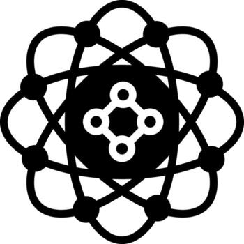 solid icon for model vector