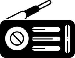 solid icon for radio vector