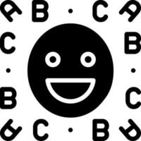 solid icon for idiom vector