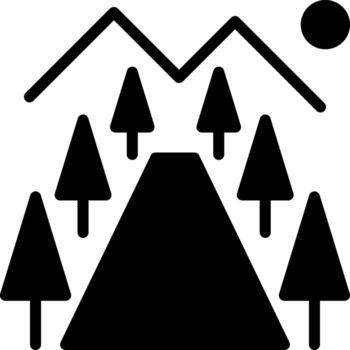 solid icon for environment vector
