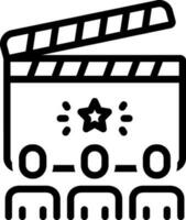 line icon for premiere vector