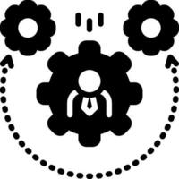 solid icon for dynamism vector