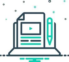 mix icon for editor vector