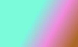 Design simple cyan,brown and pink gradient color illustration background photo