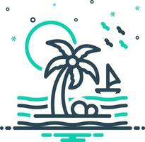 mix icon for islands vector