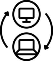 line icon for switching vector