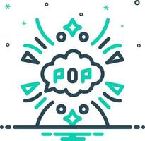 mix icon for pop vector