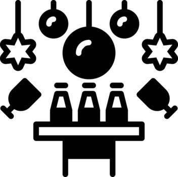 solid icon for party vector