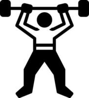 solid icon for fitness vector