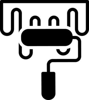 solid icon for paint vector