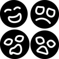 solid icon for emotion vector