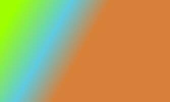 Design simple highlighter green,blue and orange gradient color illustration background photo