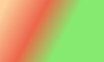 Design simple peach,green and red gradient color illustration background photo