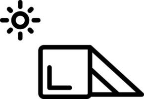 line icon for shade vector