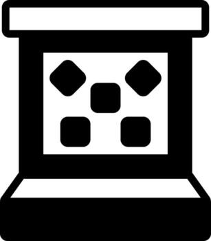 sólido icono para juego vector