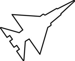 Rocket in flat style. vector