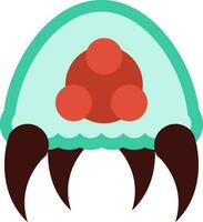 Jellyfish icon or symbol. vector