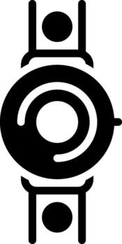 solid icon for watch vector