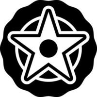 solid icon for badge vector
