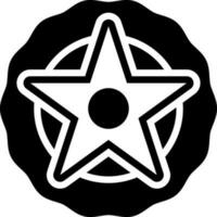 sólido icono para Insignia vector