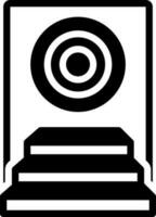 solid icon for achievement vector