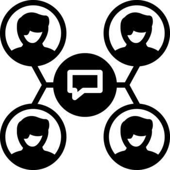 solid icon for interaction vector