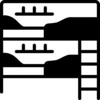 solid icon for dormitory vector