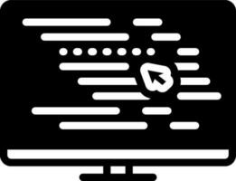 solid icon for decompile vector
