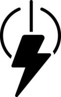 solid icon for power vector