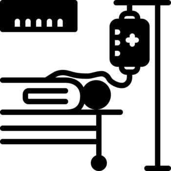 solid icon for chemotherapy vector