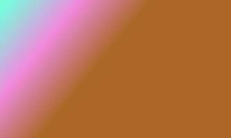Design simple cyan,brown and pink gradient color illustration background photo