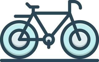 color icono para ciclo vector