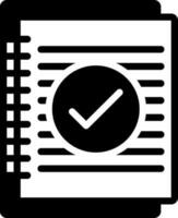 solid icon for summary vector